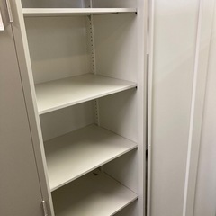 生興 片開き書庫 幅60cmキャビネット カギ有 中古の画像