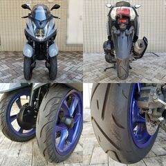 【普通免許仕様もOK】トリシティ155SG37Jブルーグレー 走行1.8万km弱 ドラレコ★TRIX★の画像