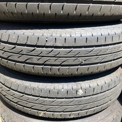 8本セット軽自動車145/80/13夏2022年、冬2024年ブリヂストンタイヤ。モコ、アルト、ワゴンR、タント、ミライース等の画像