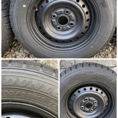 ★165/65r13 ダンロップウィンターMAX★スタッドレスタイヤ★アトレーワゴン使用★の画像