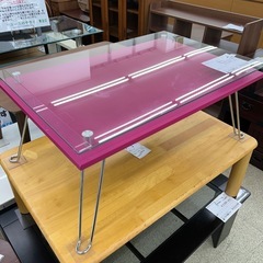 リユースのサカイ東金店 ガラステーブル ※傷あり TJ13443の画像