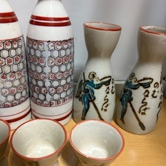 GYP0720 徳利　お猪口　ぐい呑み　酒器　まとめ売り　昭和レトロ の画像