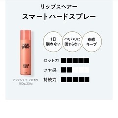 【7月まで出品】ヘアスプレー【LIPPS/リップス/スタイリング剤】の画像