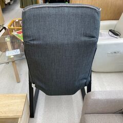 店頭引き渡し 中古 ドウシシャ フットレスト付き チェア グレー 肘置きの画像