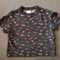 2枚セットカーズ総柄&ミッキープリント半袖Tシャツ90センチの画像