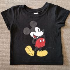 2枚セットカーズ総柄&ミッキープリント半袖Tシャツ90センチの画像