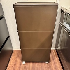 分別引出しゴミ箱(ブラウン) 42Lの画像