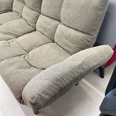 店頭引き渡し 中古 2人掛けソファー グレー 布 家具 一人暮らしの画像