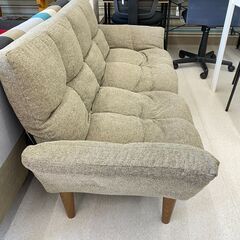 店頭引き渡し 中古 2人掛けソファー グレー 布 家具 一人暮らしの画像