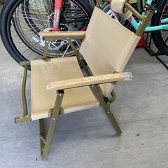 美品！ ディレクターチェア キャンプ アウトドア ミニ 折りたたみチェア 折り畳み イス ベージュ 札幌市手稲区の画像