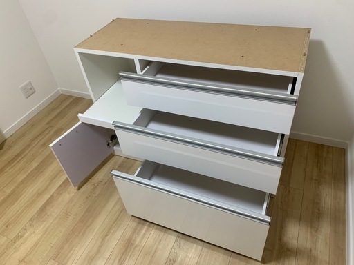 【松田家具】Nスプライトレンジ 1200 キッチンボード ホワイト