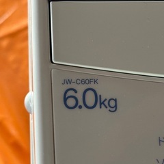 全自動洗濯機　　6kg  ＪＷ-C60FK Haier   の画像
