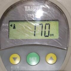 TANITA体脂肪計付き体重計の画像