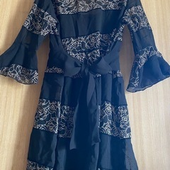 花柄シフォンチュニックの画像
