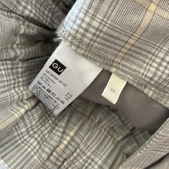 ワイドパンツ Sサイズ グレーチェックの画像