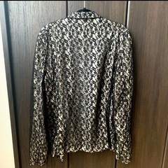 BLACK COMME des GARCONS ジャケット ブラック レース 古着 レア 希少　の画像