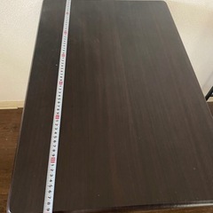 折りたたみテーブル ブラウン コンパクトの画像