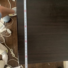 折りたたみテーブル ブラウン コンパクトの画像