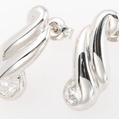Pt900 ダイヤモンド ピアス 品番d23-465の画像