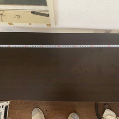 折りたたみ式テーブル ブラウンの画像