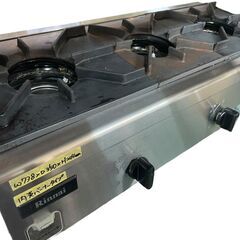 ☆プロパンガス用 Rinnai 3口ガステーブルコンロ 2021年製 RSB-306N ガステーブルコンロ 業務用 ガスコンロ リンナイ 厨房機器☆の画像
