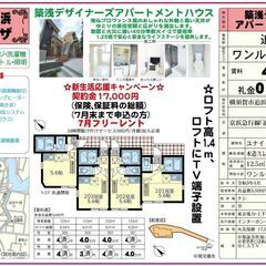 🎋契約金17,000円キャンペーン🎋契約月の賃料無料‼️さらに、...