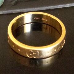 【Gucci】K18iconロゴリング 6号の画像