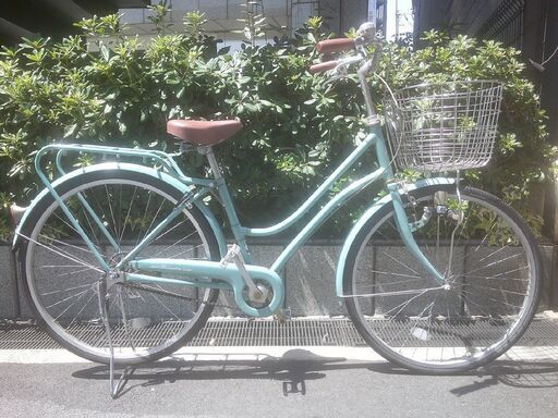 R33 ブリヂストン EBU60 B6J エブリッジ EBRIDE 26インチ 自転車 水色