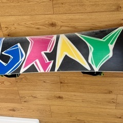 スノーボード（140cm、ビンディング付）、ケースセットの画像
