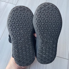 VANS 14cm サンダル　ブラックの画像
