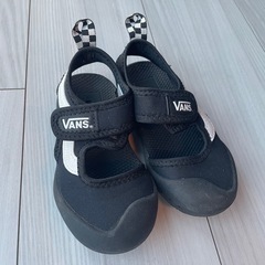 VANS 14cm サンダル　ブラックの画像
