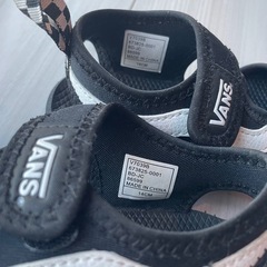 VANS 14cm サンダル　ブラックの画像