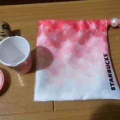 スターバックス SAKURA ミニカップギフト ポーチ付きの画像