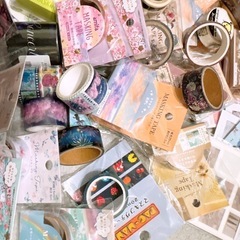 【お取引予定有り】いろんなマスキングテープ(未開封・未使用・使用済みあります)の画像