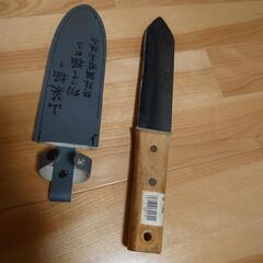 山菜掘　特殊最高級品　ナイフ兼スコップ　便利　　アウトドア　ケース付きの画像