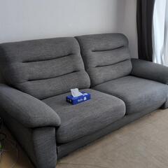 ニトリ　ソファー3人掛け　グレー　まだまだ使用できますの画像