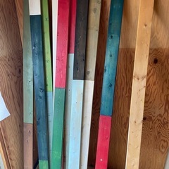木材 1×4？　片面塗装済み10本の画像