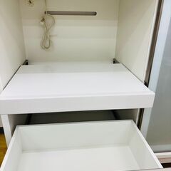 ニトリ カウンター リーフ 120CT WH キッチン収納 食器棚 収納棚の画像