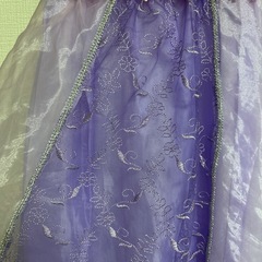 紫色 ラプンツェル風プリンセスドレス 110cmの画像