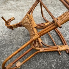 籐　ラタン　ロッキングホース　木馬　アンティーク　インテリア　ベビーチェア　の画像