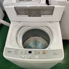 【愛品倶楽部柏店】 AQUA アクア 2022年製 6.0kg 全自動洗濯機 AQW-S6Mの画像