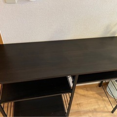 キッチンラック大型レンジ対応 レンジボード北欧キッチン ゴミ箱上 120cm幅の画像