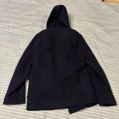 Beams ネイビー ダッフルコート フード付きの画像