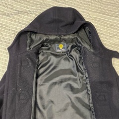 Beams ネイビー ダッフルコート フード付きの画像