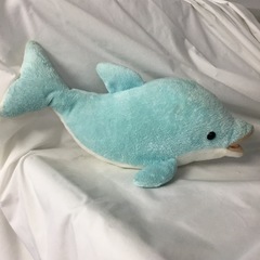 🐬　イルカ　ぬいぐるみ　水色　江ノ島水族館の画像