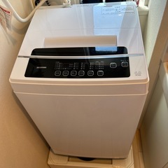 アイリスオーヤマ 洗濯機 6kg 2021年製 ステンレス槽 IAW-T602Eの画像