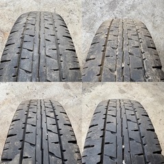 B-4 タイヤ　中古 DUNLOP ENASAVE VAN01 145/R12の画像