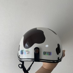 牛柄 半帽ヘルメット シールド付きの画像
