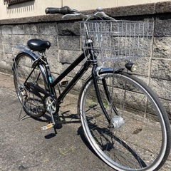 【27インチ自転車】美品❗️外装6段変速　LEDオートライト仕様　BAA認定車❗️リヤタイヤ、チェーン、前カゴ新品❗️若林自転車商会　浜大津店　SALE中❗️の画像