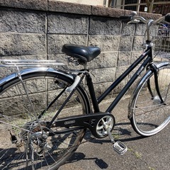 【27インチ自転車】美品❗️外装6段変速　LEDオートライト仕様　BAA認定車❗️リヤタイヤ、チェーン、前カゴ新品❗️若林自転車商会　浜大津店　SALE中❗️の画像